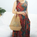 sac de plage macramé