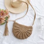 sac en jute avec macramé