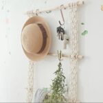support en macramé pour plantes