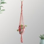 suspension couleur plante macramé