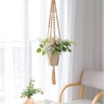 luminaire macramé vintage