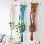 accessoire jardinage mural en macramé