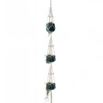 luminaire en macramé triple