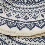 tapis macramé décoratif rond