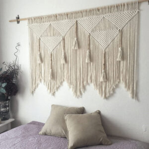 Tête De Lit Macramé En Coton Et Corde