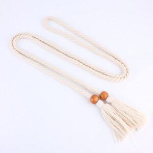 Ceinture Blanche Macramé