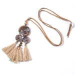 collier macramé spirale