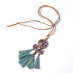 collier spirale en macramé