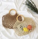 sac tendance en macramé rond